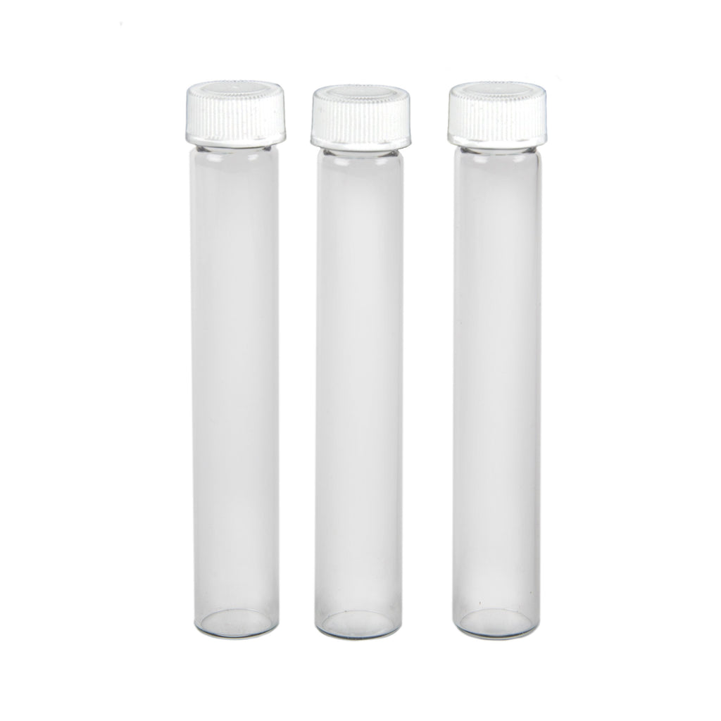 Glass Blunt Tubes - Child Proof - White Cap - 144ct