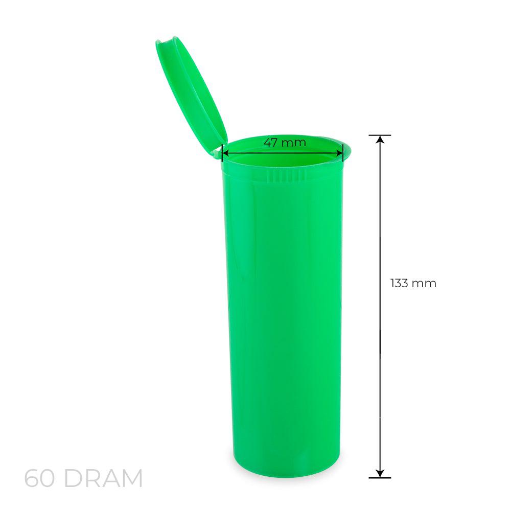 60 Dram - Plastic CR Pop-Top - Loud Lock - Green - 75ct