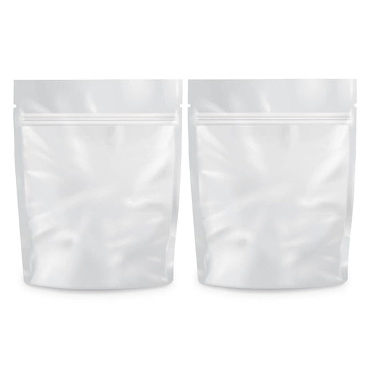 1g Pre-Pack Mylar Bags - White