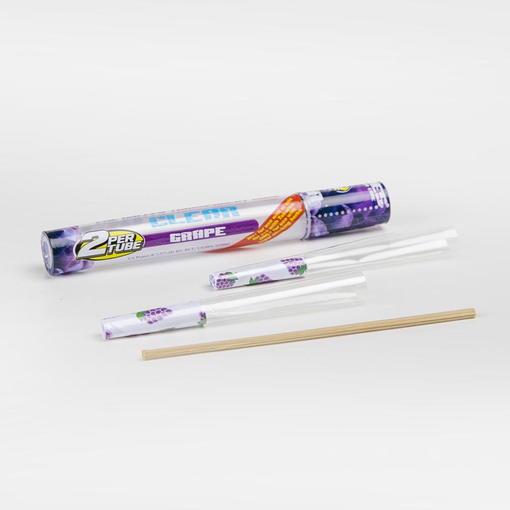 Cyclone Clear Wraps - Grape - 24ct