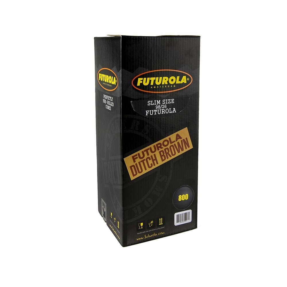 Futurola Cones Slim Size Dutch Brown  - 800ct