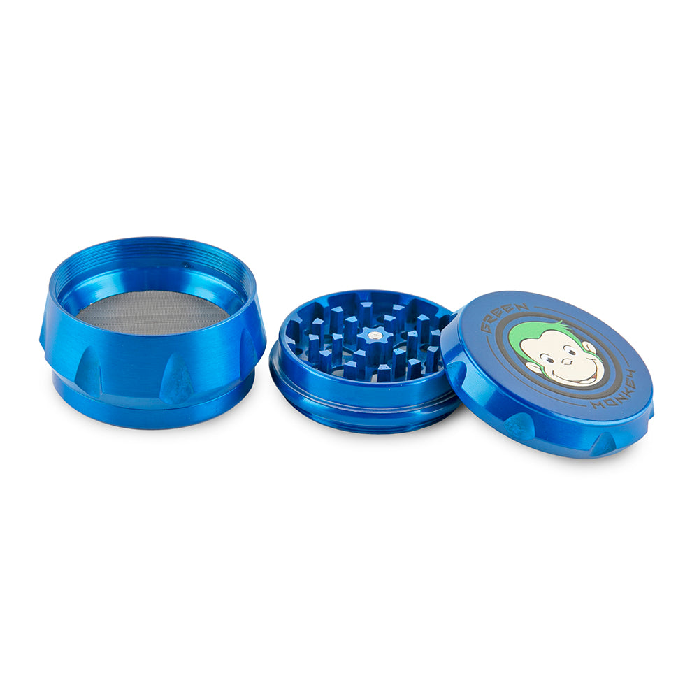 Green Monkey Grinder - Baboon - Blue - 63MM