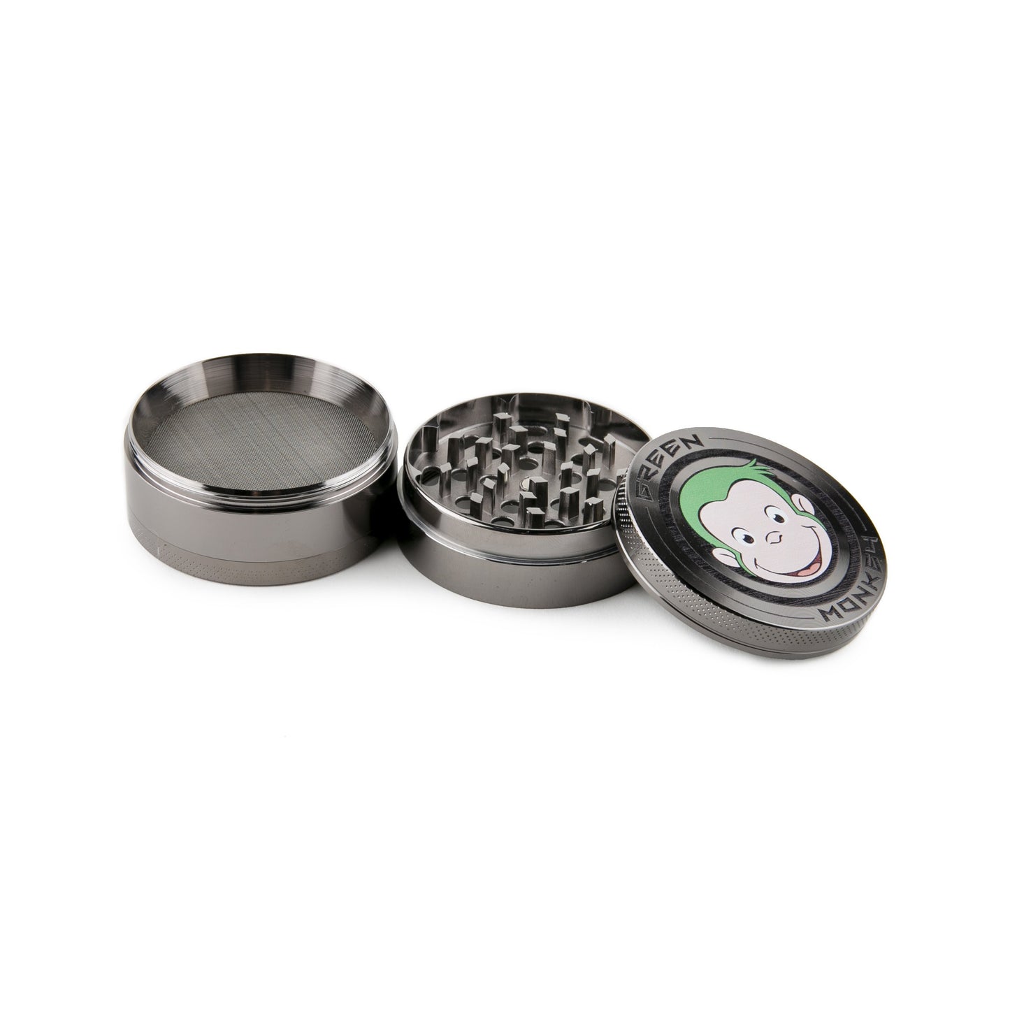 Green Monkey Capuchin Grinder - Gun Metal - 63MM