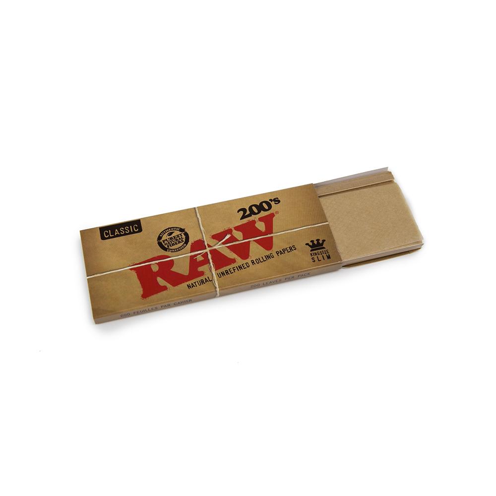 RAW Classic King Size Slim 200's - 40 Packs