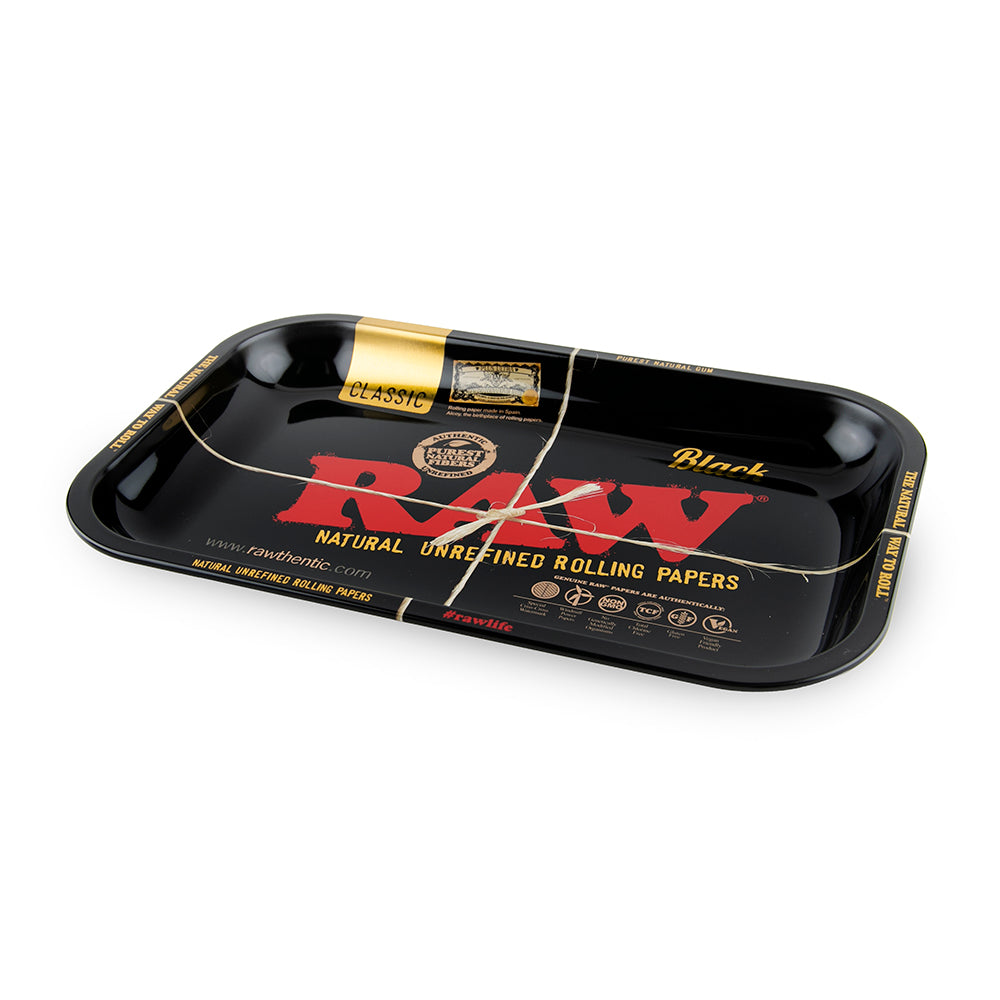 RAW Rolling Tray - Black - Small