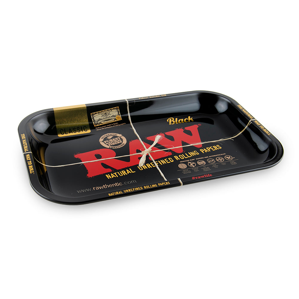 RAW Rolling Tray - Black - Small