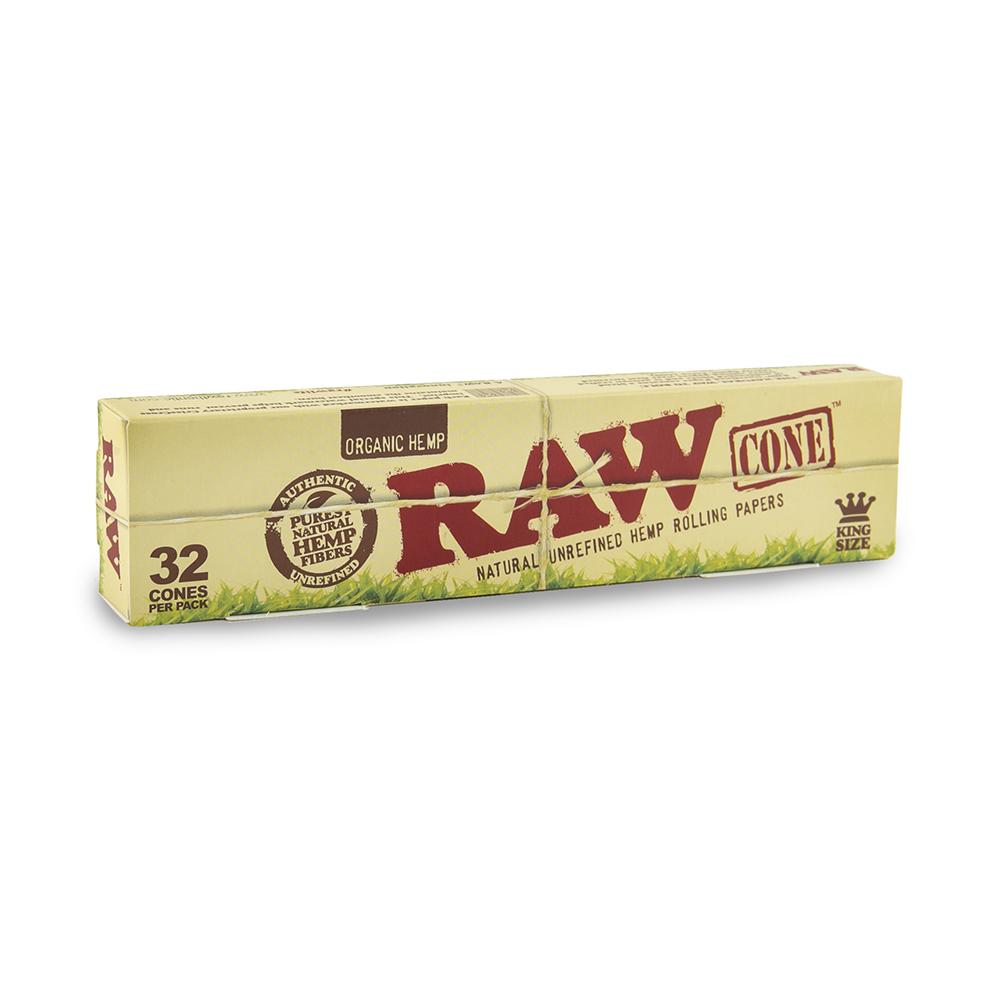 RAW Organic Cones - King Size - 12pk - 32ct