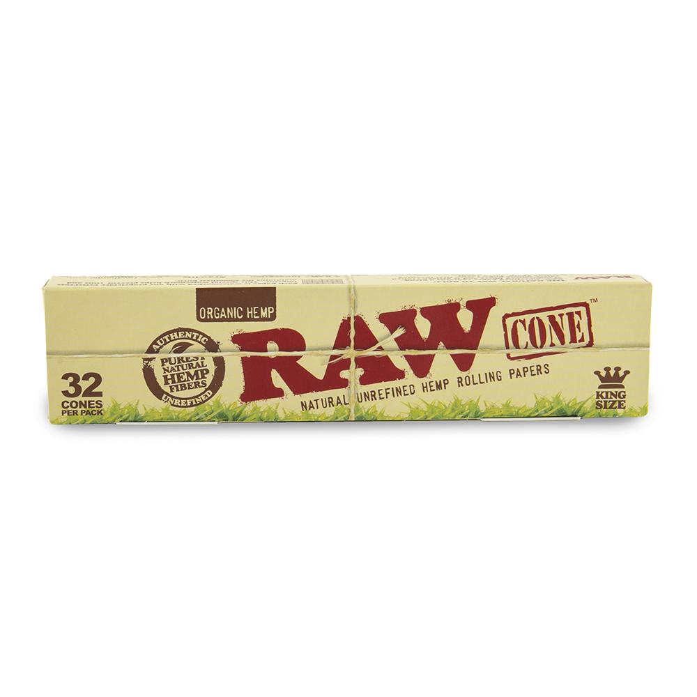 RAW Organic Cones - King Size - 12pk - 32ct