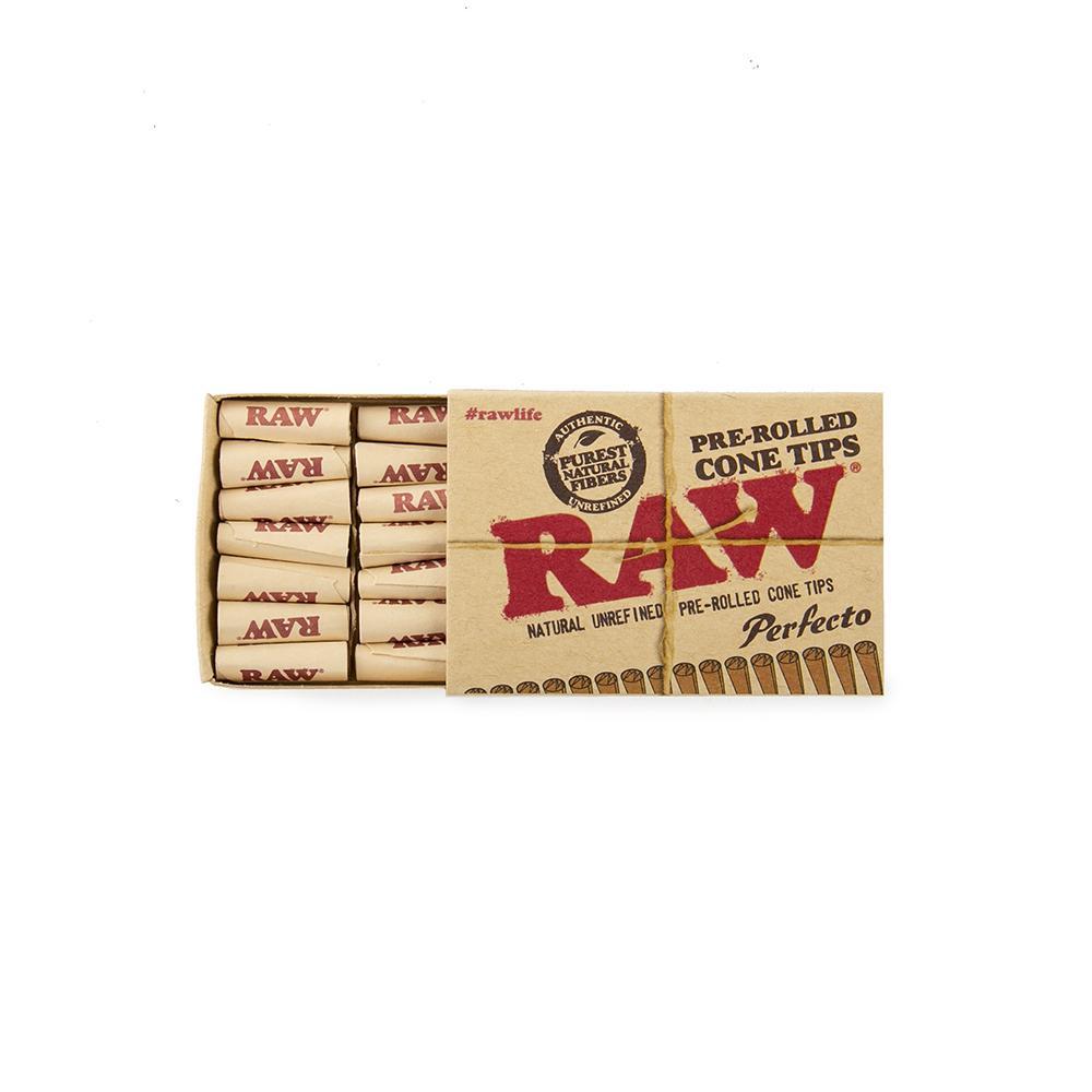 RAW Pre Rolled Cone Tips - Perfecto - 20ct