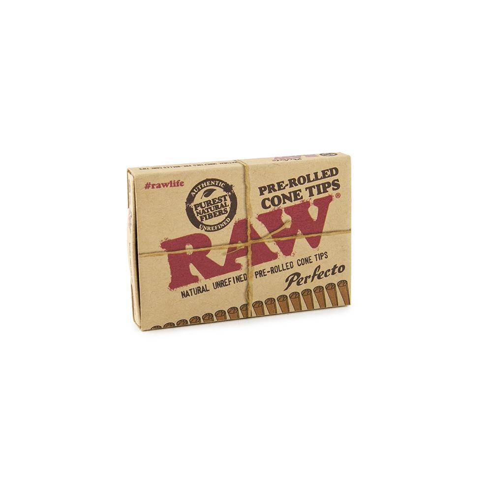 RAW Pre Rolled Cone Tips - Perfecto - 20ct