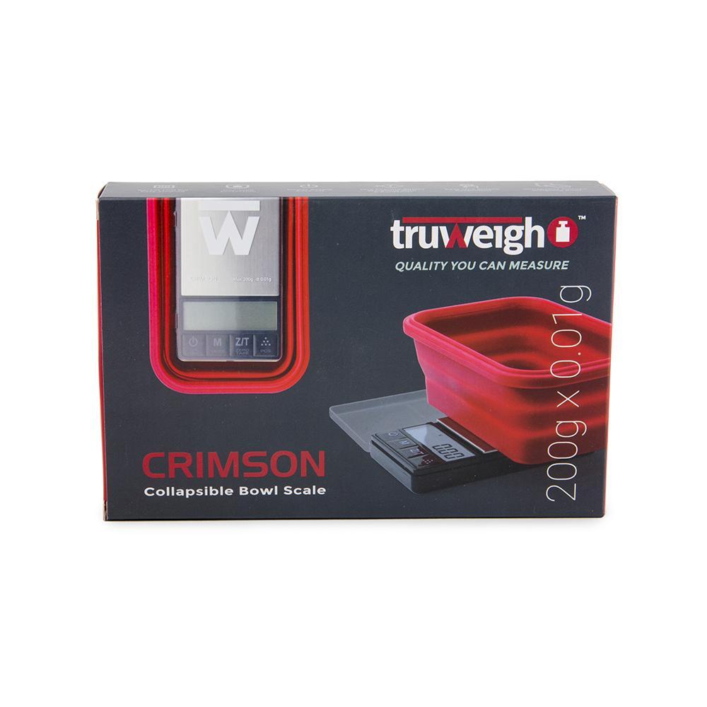 Truweigh Crimson Collapsible Bowl 200G X 0.01G - Black / Red Bowl