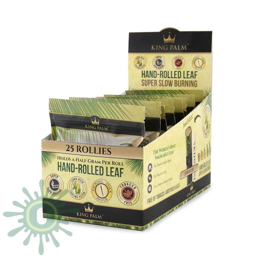 King Palm Rollie Size Bulk 25Pk + Boveda - 8Ct Blunt Wraps