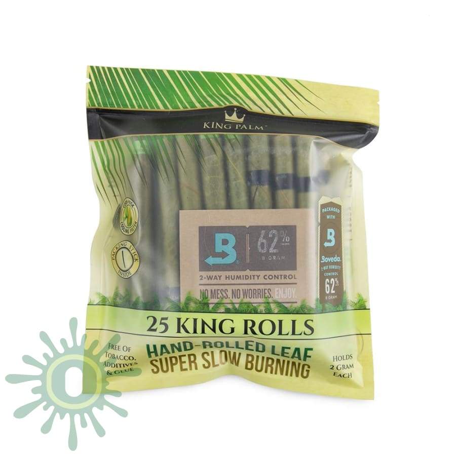 King Palm Size Bulk 25Pk + Boveda - 8Ct Blunt Wraps