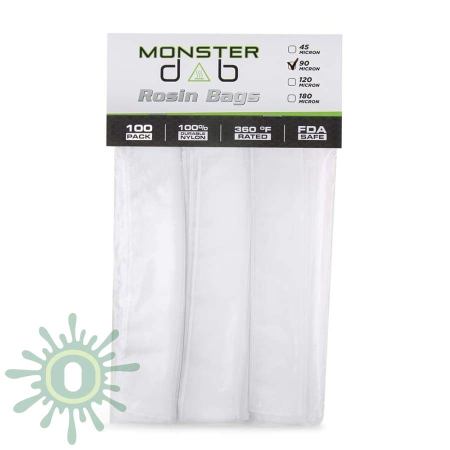 Monster Dab Rosin Bag - 90 Micron 2 X 10 100Ct Collective Supplies