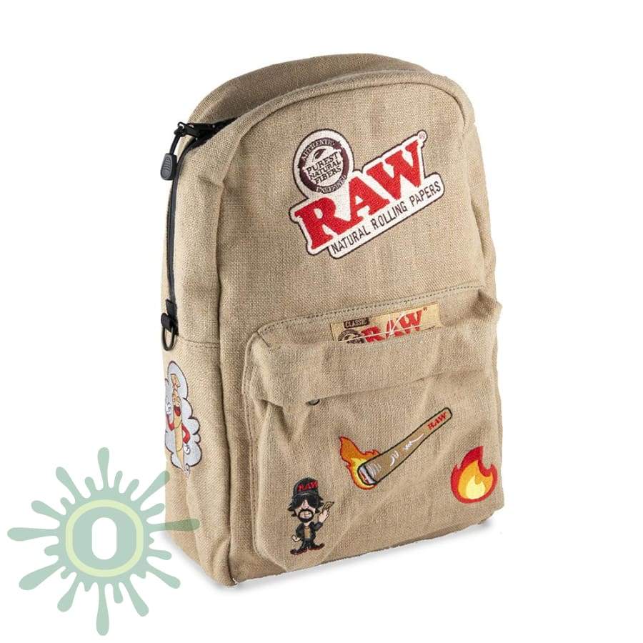 Raw X Rolling Paper Smell Proof Backpack - 2 Accessories