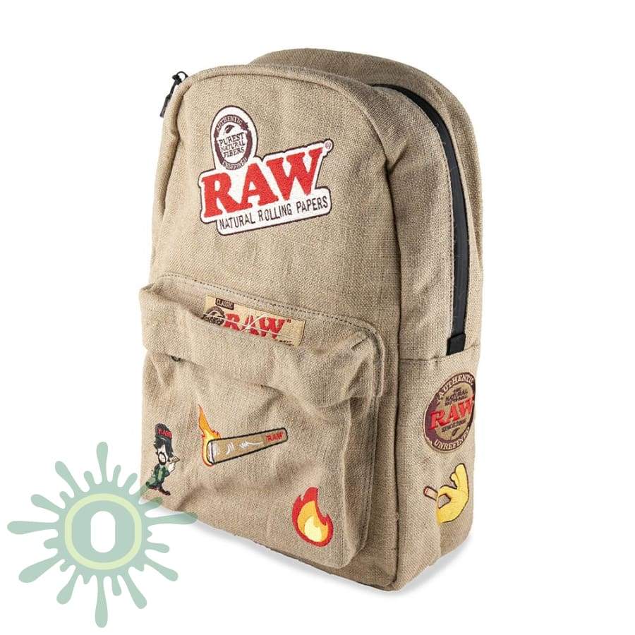 Raw X Rolling Paper Smell Proof Backpack - 2 Accessories