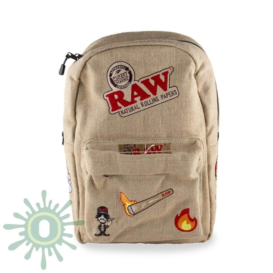 Raw X Rolling Paper Smell Proof Backpack - 2 Accessories